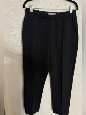 Everlane The Dream Pant Pintuck Pull On Pockets Drawstring Tapered Black Size M thumbnail 4