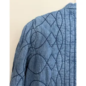 Free People Quinn Quilted Cotton Denim Jacket Women's Size XS thumbnail 8