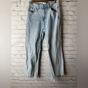 Vervet blue women’s jeans distressed straight 27 thumbnail 8