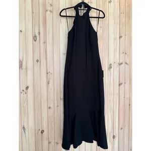 NWT Lulus Chic Masterpiece Black Backless Trumpet Hem Midi Dress Party Size XS thumbnail 2