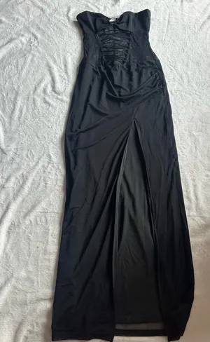 Outcast Clothing Riana Maxi Dress Black thumbnail 4
