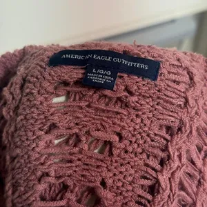 American Eagle Outfitters Coastal Nude Pink Crochet Tank Cover-up Women's Size L thumbnail 3