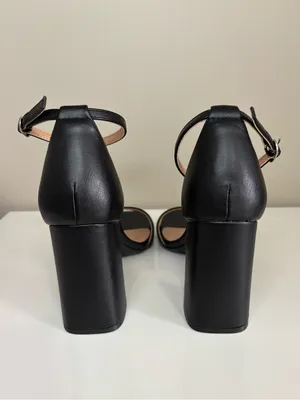 A New Day Classic Black Square Toe Pumps thumbnail 4