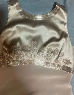 Jovani New York Beaded 2-Piece Evening Gown and Bolero Jacket Set, Taupe thumbnail 7