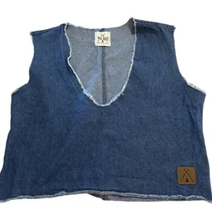 Tribe Kelley Denim Crop Top thumbnail 1