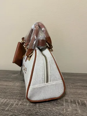 Bebe Canvas Bowler Satchel Bag thumbnail 2