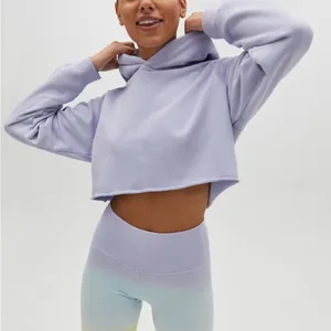 TNA Aritzia Lavender Cropped AiryAF Fleece Hoodie 1 XL thumbnail 1