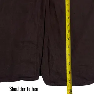 Joie Linen Blend Chocolate Brown‎ Zip-Front Midi Dress Quiet Luxury Old Money M thumbnail 13