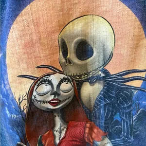 Disney Nightmare before Christmas vintage denim jacket L thumbnail 4