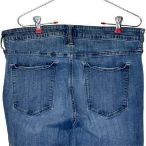 Gap Womens Jeans Curvy Skinny Leg Denim Mid-Rise Stretch Indigo Blue Size 34R thumbnail 5