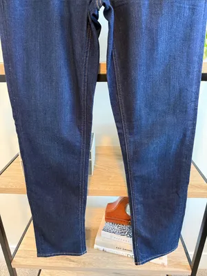 NWT Gap Real Straight Mid-Rise Dark Wash Jeans, 31 Regular thumbnail 3