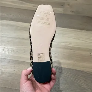 J. Crew Anya Scrunchie Ballet Flats in Calf Hair Size 6 Leopard Print thumbnail 9