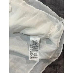 NWT J.Crew Smocked Cotton Popover top in cotton voile Blouse White Eyelet Trim M thumbnail 7