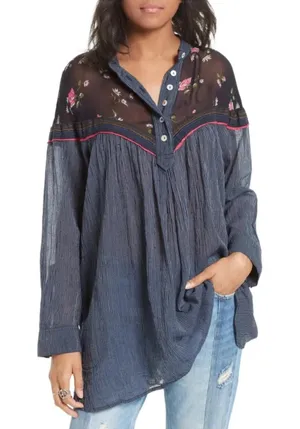 Free People Hearts and Colors Top Size Large thumbnail 1