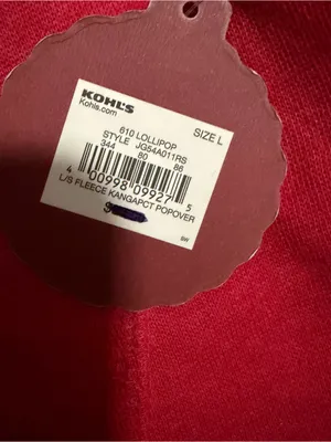 2000s vintage style red long sleeve hoodie thumbnail 12