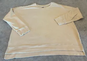 Women’s Cream Crewneck Sweatshirt - Classic Pullover Size X-Large thumbnail 1