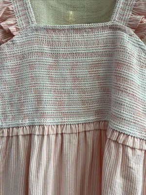 Smocked Ruffle Strap Tiered Midi Dress Medium thumbnail 11
