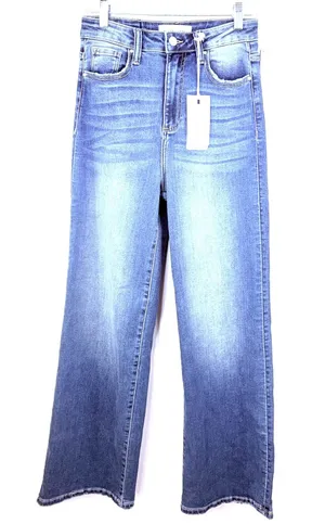Risen Women's High Rise Wide Flare Jeans New with tags Size 3 / 26 thumbnail 1
