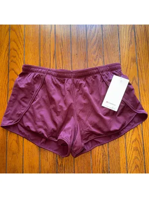 Lululemon Swiftly Mid-Rise Short 3” Burgundy Bay Size 12 NWT thumbnail 2