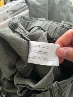 Gap Olive Green Pull On Wide Leg Denim Pants Small Minimalist Utility Casual thumbnail 7