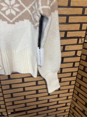 Cupcakes and cashmere tan and cream cardigan and sock set size XS thumbnail 5