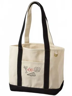 AE Off-Duty Girl Dinner Tote Bag American Eagle NWT Natural thumbnail 1