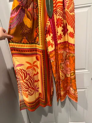 Farm Rio Forest Mixed Scarves Lenzing Ecovera Viscose Pants thumbnail 3