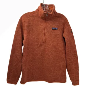 Patagonia Better Sweater 1/4 Zip Pullover Burnt Orange Heather Womens Medium‎ thumbnail 1
