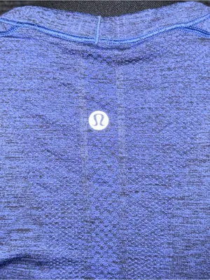 Lululemon Swiftly Tech Long Sleeve Shirt Crew Heather Blue Sz 6 EUC thumbnail 4
