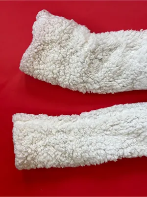 Cozy Blue Sherpa-Lined Holiday Light Socks thumbnail 3