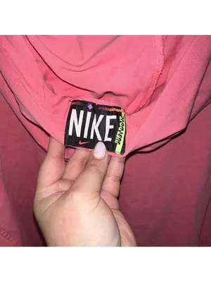 Nike Women's Sportswear Washed Hoodie, Pink, Plus Size 2XL thumbnail 6