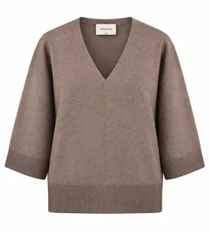 Wilfred Free Womens Sweater Brown Souvenir Oversized V Neck Pullover Size 2 thumbnail 1