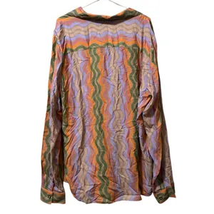 Asos Design Colorful Button Up Shirt Womens‎ Sz 2XL To Fit Chest Viscose Preppy thumbnail 2