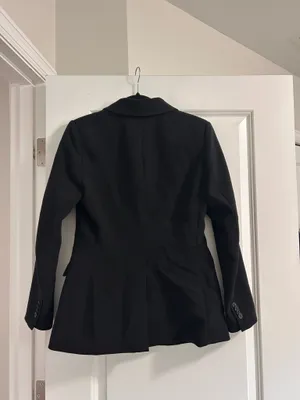 Black Double-Breasted Blazer Cardigan - H&M Size Small thumbnail 4