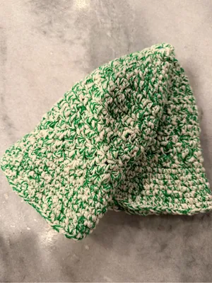 Handmade Crochet Bucket Hat 100% Cotton Lightweight Packable Festival Boho Beach thumbnail 6