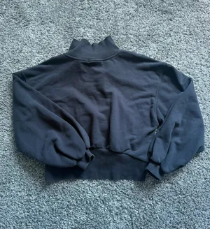 JoyLab Black Snap-Front Funnel Neck Sweatshirt thumbnail 6