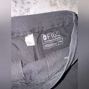 FIGS Livingston Basic Scrub Pants Black Mid Rise Women's XXS 26x28 Comfort thumbnail 7