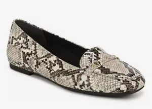 Vionic Hayes Loafer Ivory/Multicolor Snakeskin Patterned Loafers Size 9 thumbnail 1
