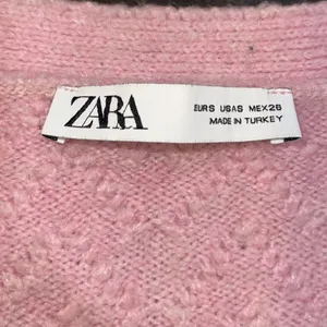 Zara Pink Chunky Knit Button Cropped Cardigan Sweater SZ S Street Chic Casual thumbnail 4