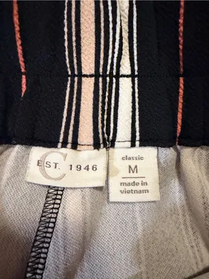 Cato Classic Black & WhiteStriped Wide-Leg Pants thumbnail 4