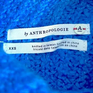 Anthropologie Blue Sweater Size XXS‎ thumbnail 8