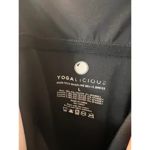 Yogalicious Black Athletic Tennis Dress Built-In Shelf Bra thumbnail 5