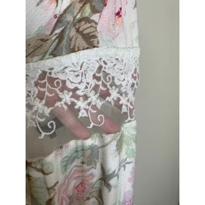 Majorelle Floral Romantic Maxi Dress Bridal Fairy Sz Medium Cream Pink Green thumbnail 9