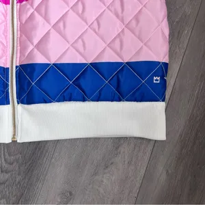 crown & ivy Multicolor Striped Women’s Vest XL Quilted New thumbnail 3