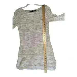 White‎ House Black Market Gold/Tan Tunic Sweater, Small thumbnail 8