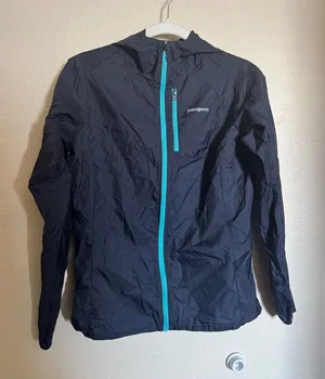 Patagonia Houdini‎ Jacket Sz XS Rain Packable Zip Hooded thumbnail 1