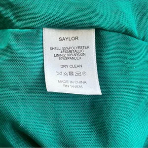 SAYLOR Alorna Midi Dress Metallic Pleat One Shoulder Size XS Homecoming Prom thumbnail 11