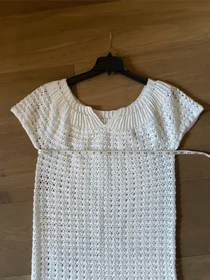 One-of-a-Kind Custom Made Hand Crochet Knit Dress Size Medium/Large thumbnail 7