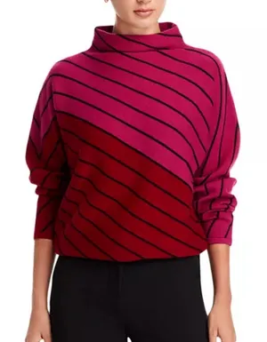 T Tahari Funnel Neck Kimono Sleeve Sweater thumbnail 1