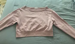 Garage Cropped Off-The-Shoulder Top thumbnail 1